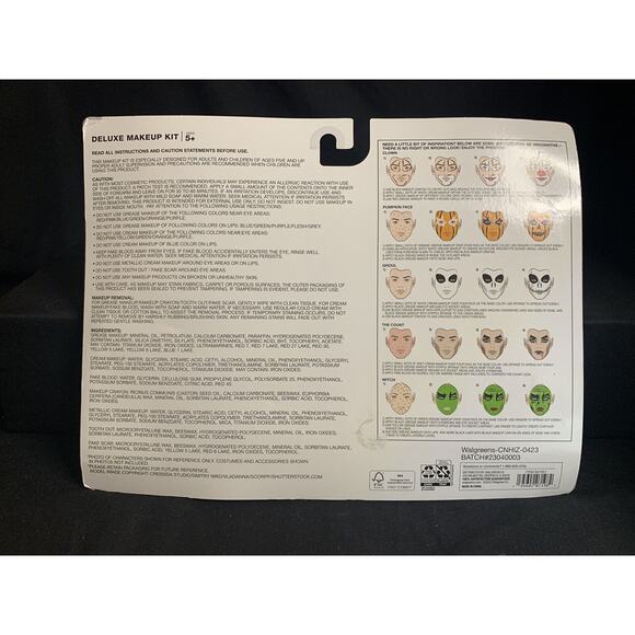 Happy Halloween Deluxe Makeup Kit - BRAND NEW NEVER OPENED! Everything You Need! - Picture 6 of 8